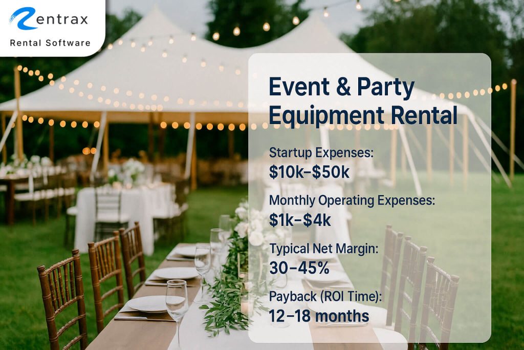 Best Rental Business Ideas - #1 Event and Party rental business ideas
