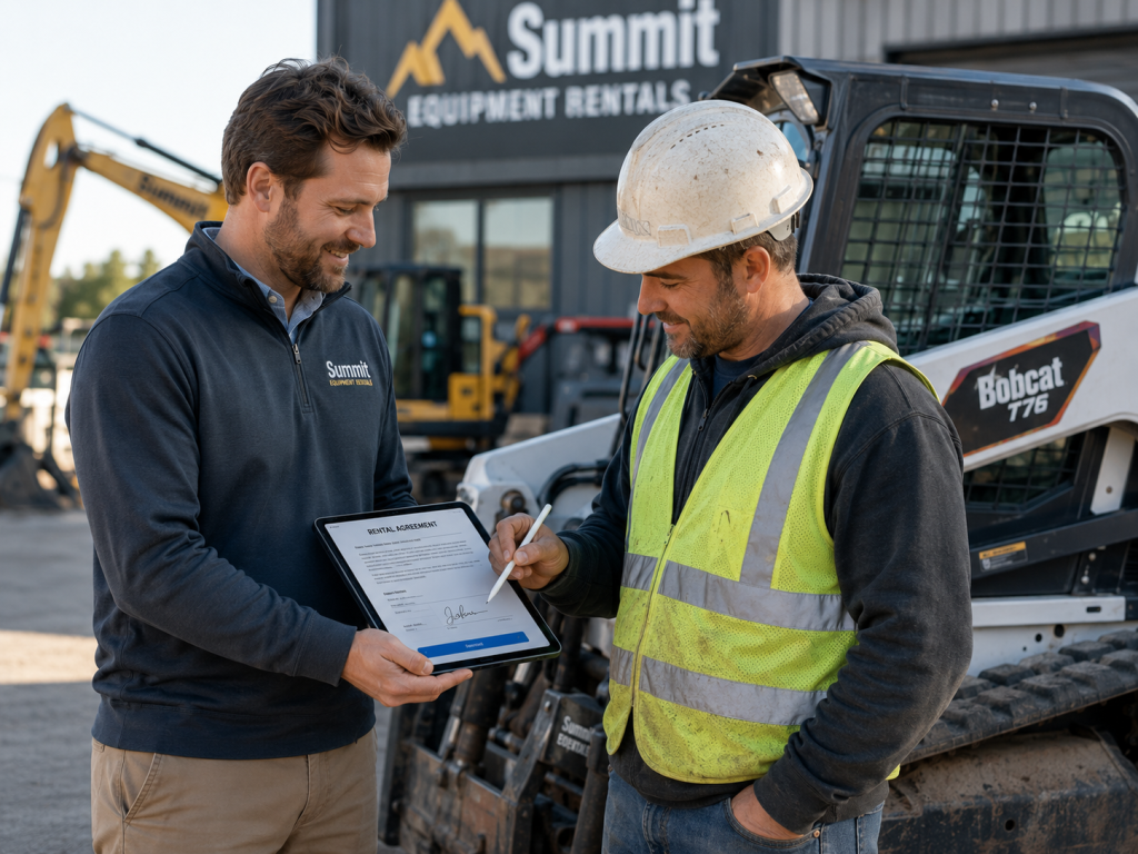 Contractor and Rental Staff Interaction